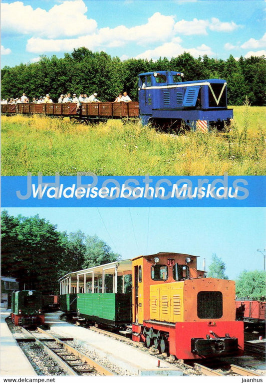 Waldeisenbahn Muskau - train - railway - locomotive - Germany - unused - JH Postcards