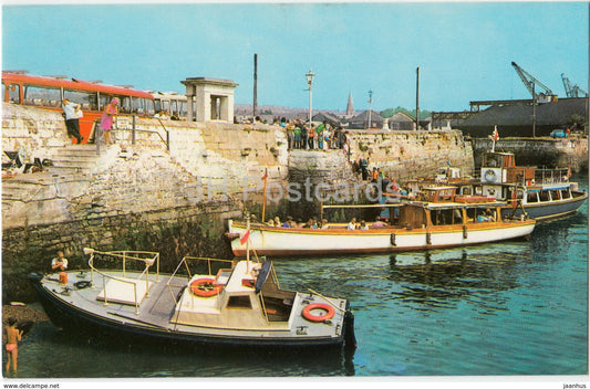 Plymouth - Mayflower Steps - boat - PT1293- 1985 - United Kingdom - England - used - JH Postcards