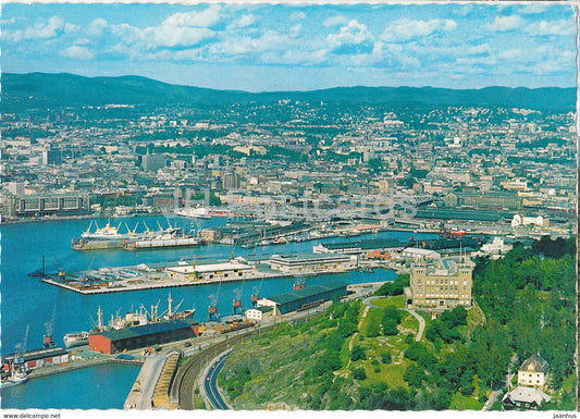 Oslo - The Harbour - port - 1972 - Norway - used - JH Postcards