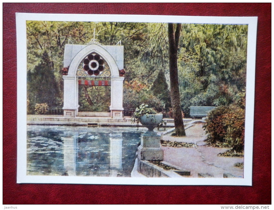 Mirror Pond - park - Kislovodsk - 1962 - Russia USSR - unused - JH Postcards