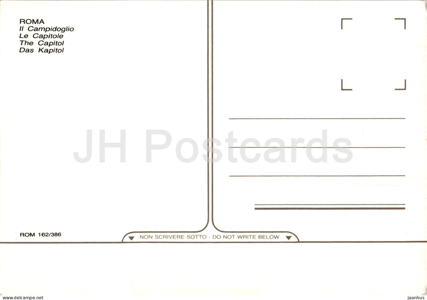 Roma - Rome - Il Campidoglio - The Capitol - night view - 162/386 - Italy - unused