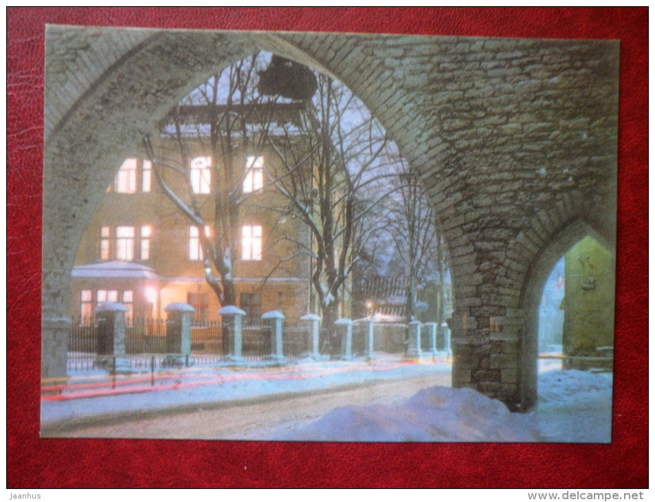 School at Nooruse street - Tallinn - 1976 - Estonia USSR - unused - JH Postcards