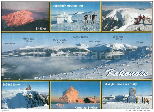 Krkonose - Riesengebirge - Giant Mountains - Lucni Hora - Snezka - Maly Sisak - Czech Republic - used 2005 - JH Postcards