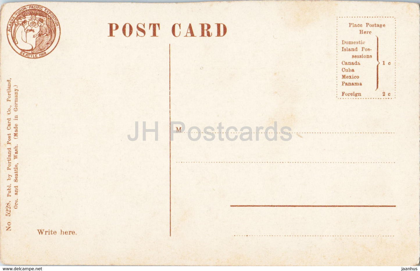 Lake Union - Seattle - Washington - 5228 - old postcard - USA - unused