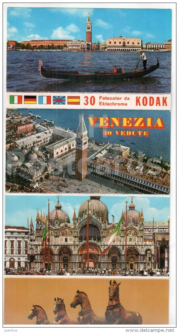 mini photo book with 30 photos - leporello - Venezia - Venice - Italy -unused - JH Postcards