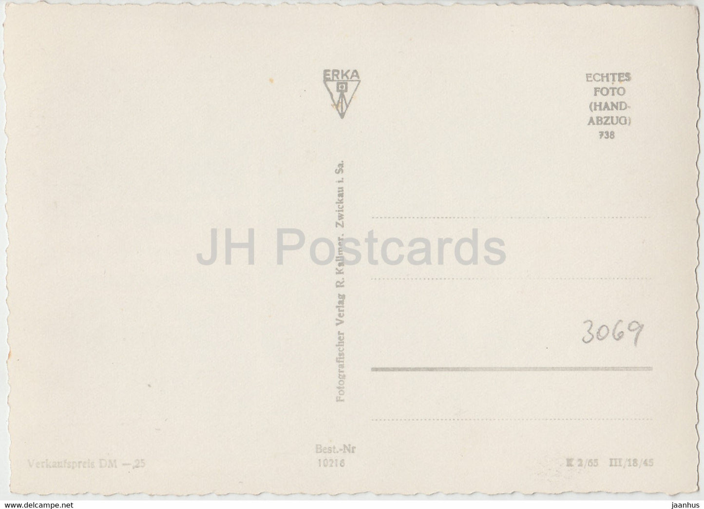 Scharfenstein Erzgebirge - Jager - Schloss - Ortsmitte - Zschopautal - Karl Stulpner Stein hunter - Germany DDR - unused