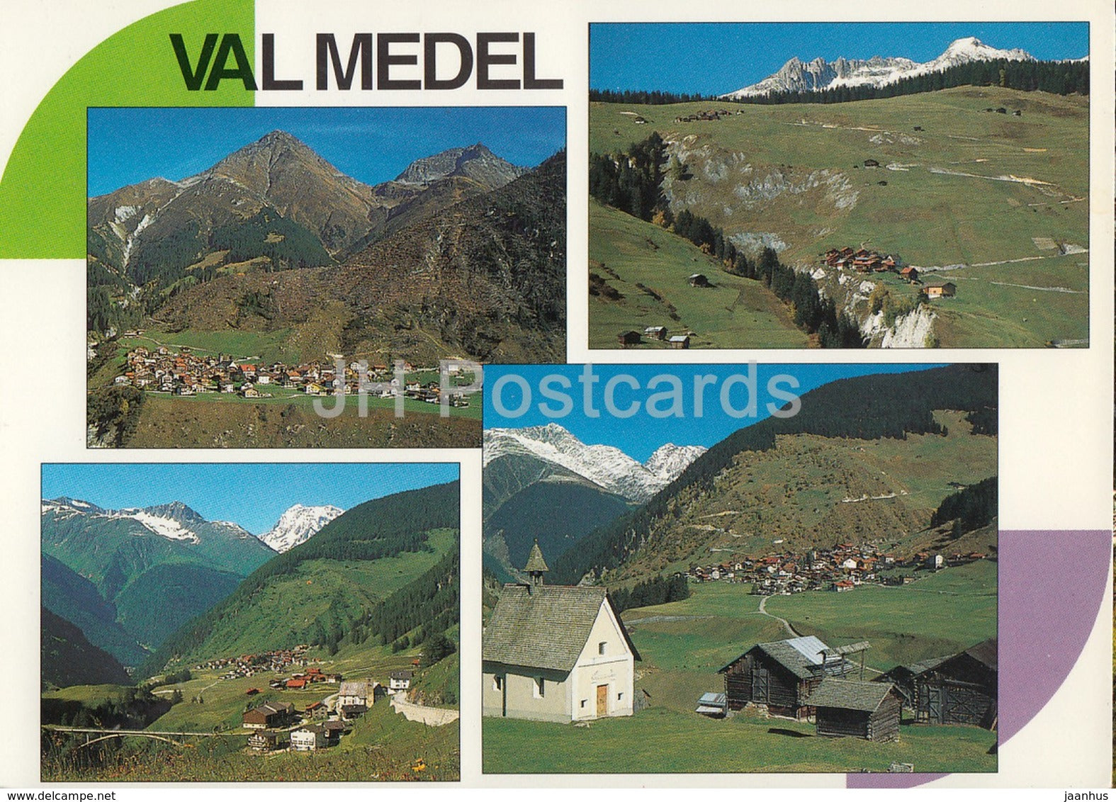 Val Medel - Curalgia - Mutschnengia und Platta - Switzerland - unused - JH Postcards