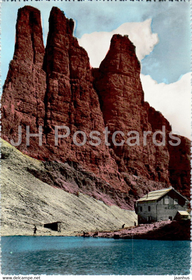 Dolomiti - Torri del Vajolet - Vajoletturme - old postcard - Italy - unused - JH Postcards
