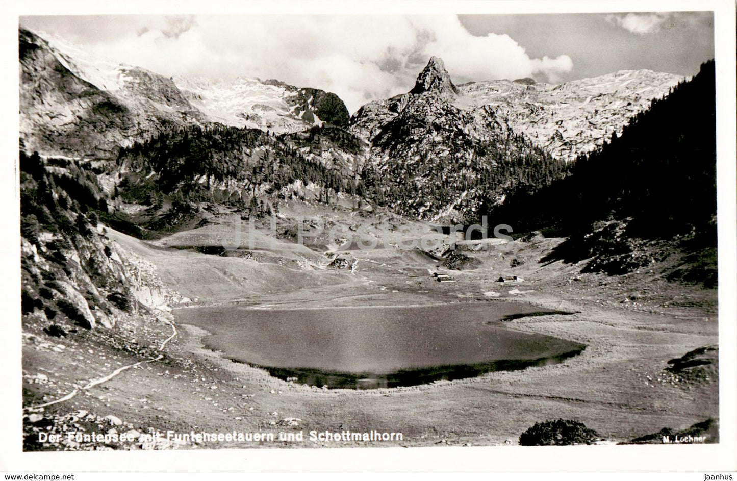 Der Funtensee mit Funtenseetauern und Schottmalhorn - old postcard - Germany - unused - JH Postcards
