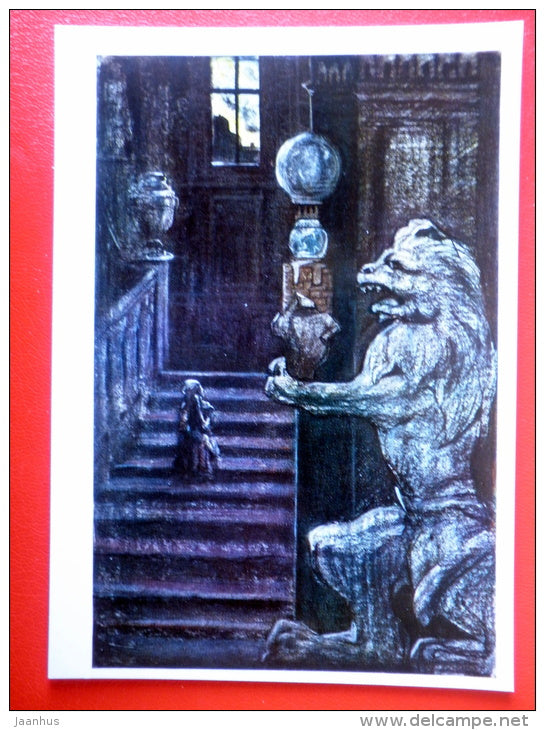 illustration by I. Glazunov . In the Palace - Novel by F. Dostoyevsky Netochka Nezvanova - 1971 - Russia USSR - unused - JH Postcards