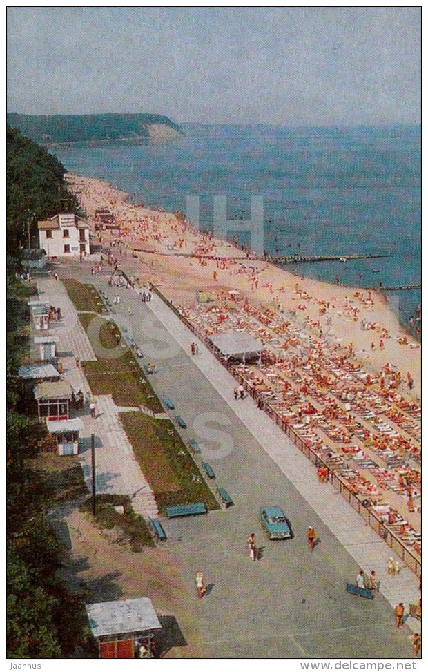 beach - Svetlogorsk - 1972 - Russia USSR - unused - JH Postcards
