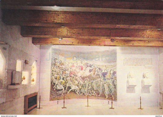 The National Museum Gjergj Kastrioti Scanderbeg - View of the Hall Illyrian Heritage -  Albania - unused - JH Postcards