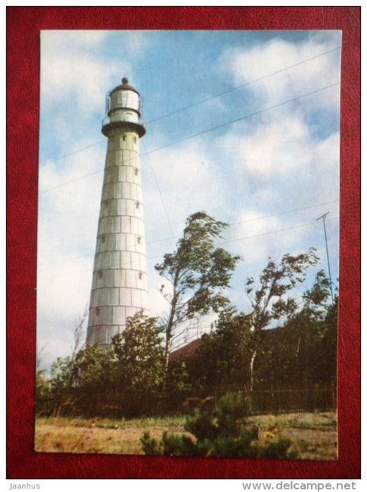 Tahkuna lighthouse , 1875 - Hiiumaa island - 1977 - Estonia USSR - unused - JH Postcards