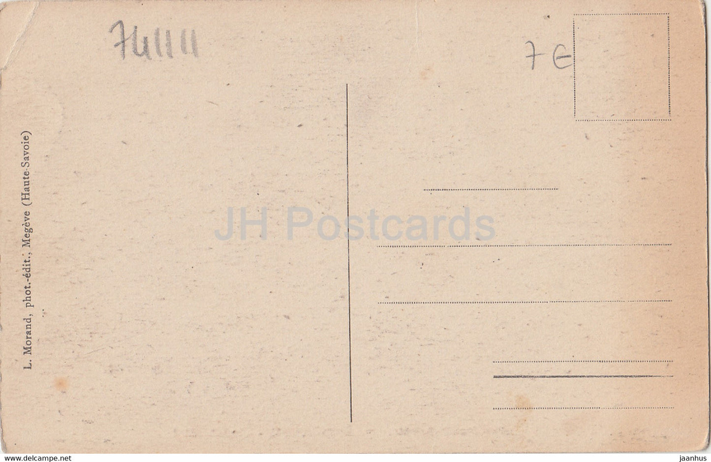 Moede Passy - Chalet Hotel - Kuh - 242 - alte Postkarte - Frankreich - unbenutzt