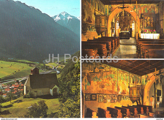Kirchlein St Georgen mit Fresken zwischen Tosens und Serfaus im Oberinntal - church - 2000 - Austria - used - JH Postcards
