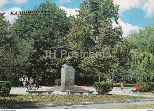 Kaliningrad - Konigsberg - monument to Karl Marx - 1987 - Russia USSR - unused - JH Postcards