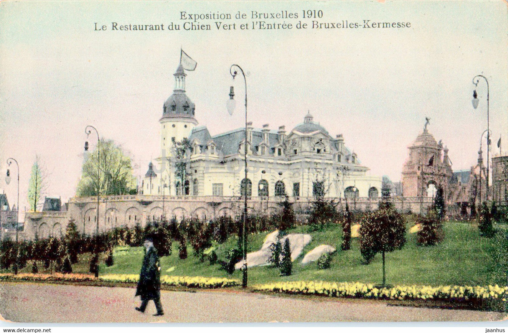 Bruxelles - Brussels - Exposition Bruxelles  1910 - Le Restaurant du Chien Vert - old postcard - Belgium - unused - JH Postcards