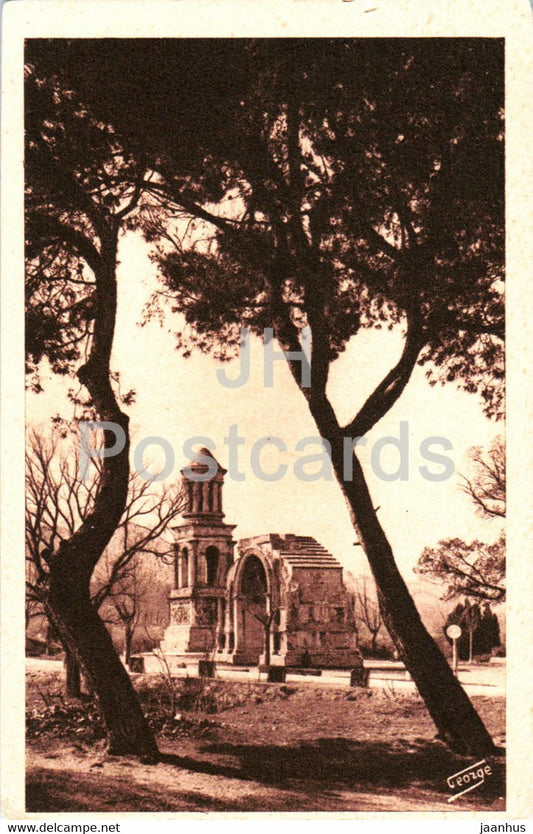 St Remy de Provence - Les Antiques - Monuments Romains - ancient world - 496 - old postcard - 1930 - France - used - JH Postcards