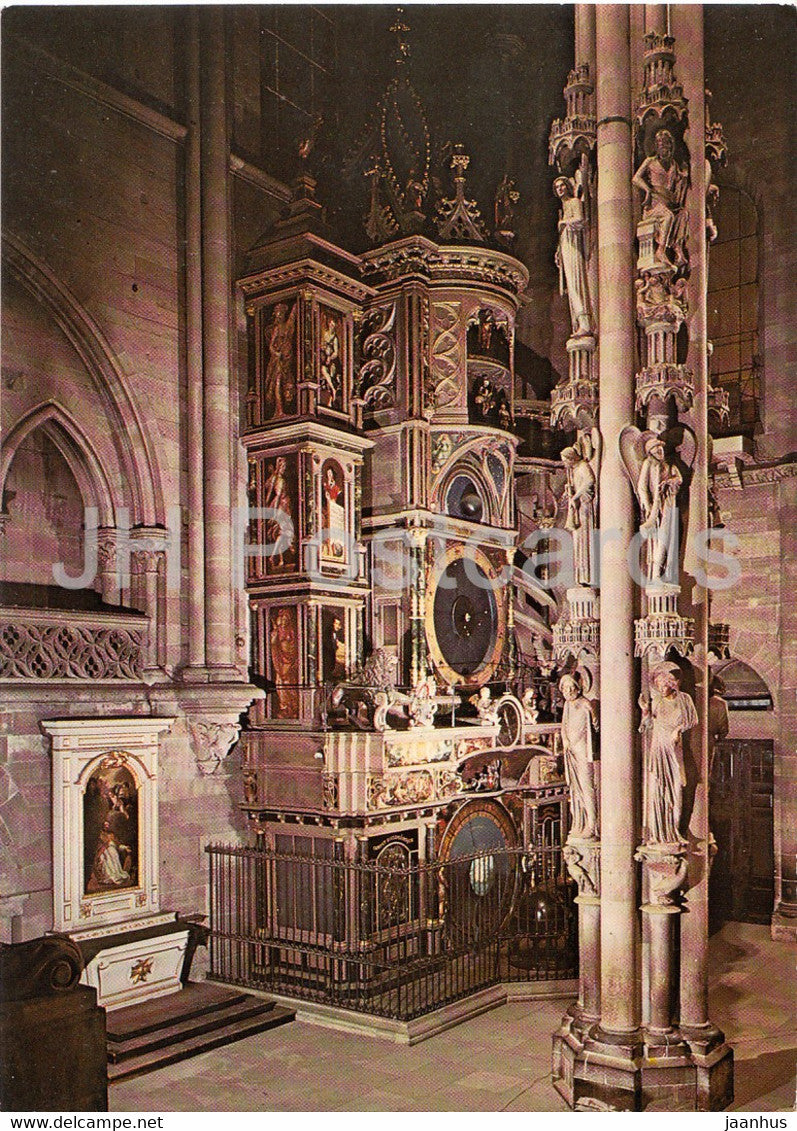 Cathedrale de Strasbourg - Horloge et pilier des Anges - astronomical clock - cathedral - France - used - JH Postcards