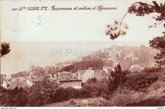 Sainte Adresse - Ste Adresse - Panorama et vallon d'Ignauval - 267 - old postcard - France - used - JH Postcards