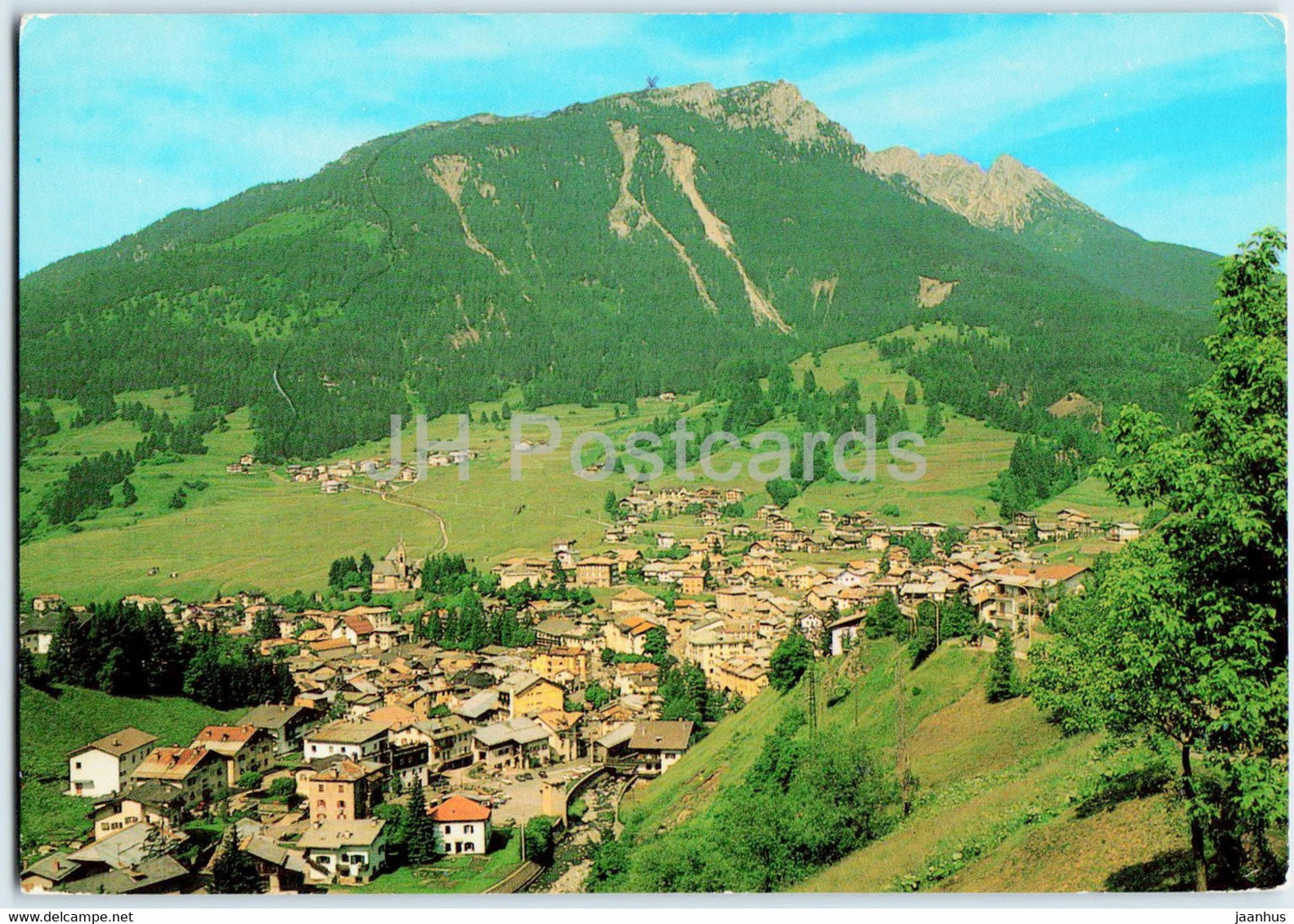 Moena 1184 m - Dolomiti - Panorama da Someda - 1982 - Italy - used - JH Postcards