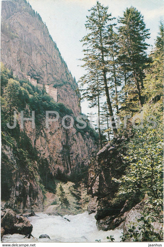 Monastery of St Mary - Sumela -Trabzon - Macka - 1 - 1987 - Turkey - used - JH Postcards