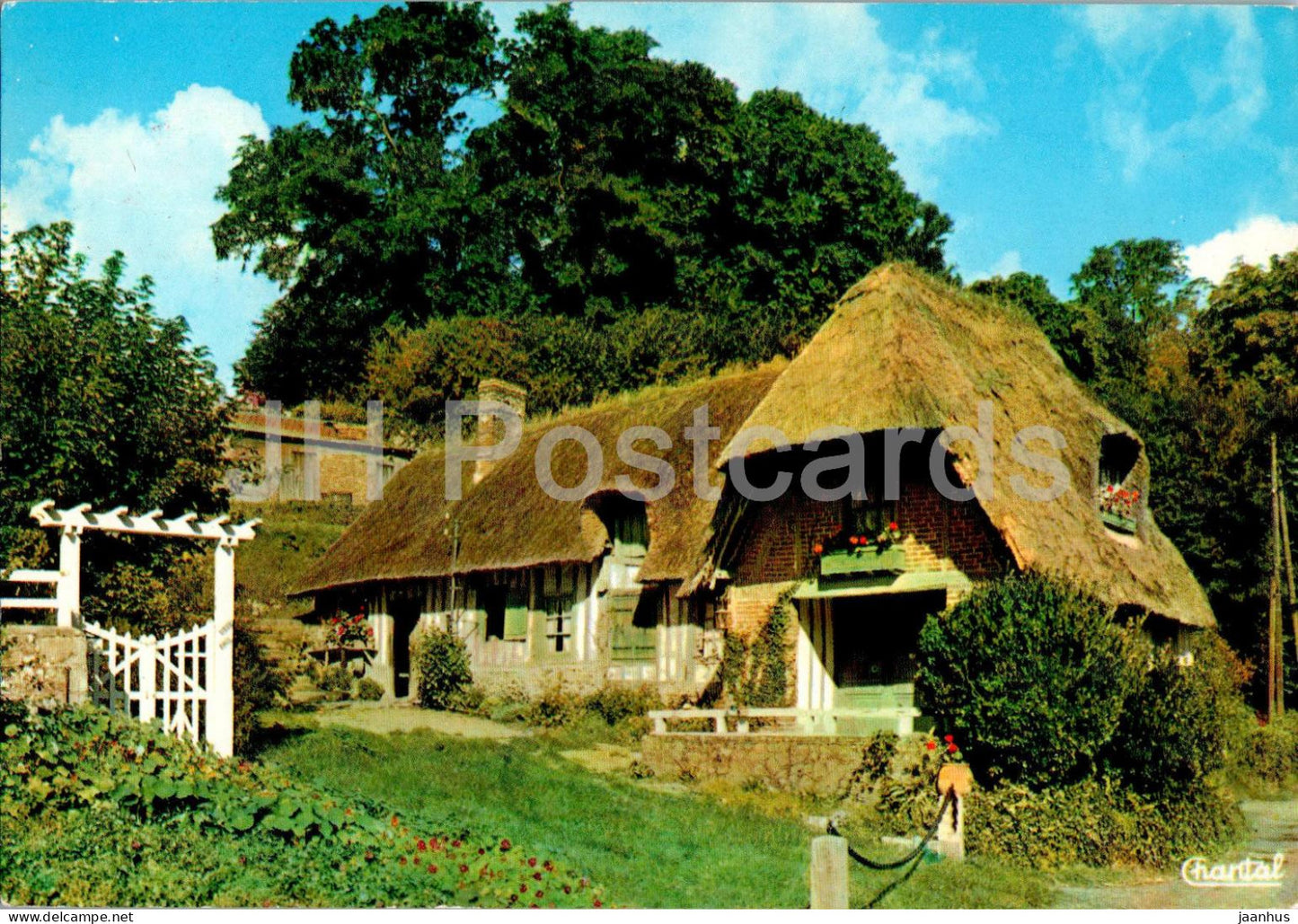 Chaumiere Normande - cottage - 91/8 - 1985 - France - used - JH Postcards
