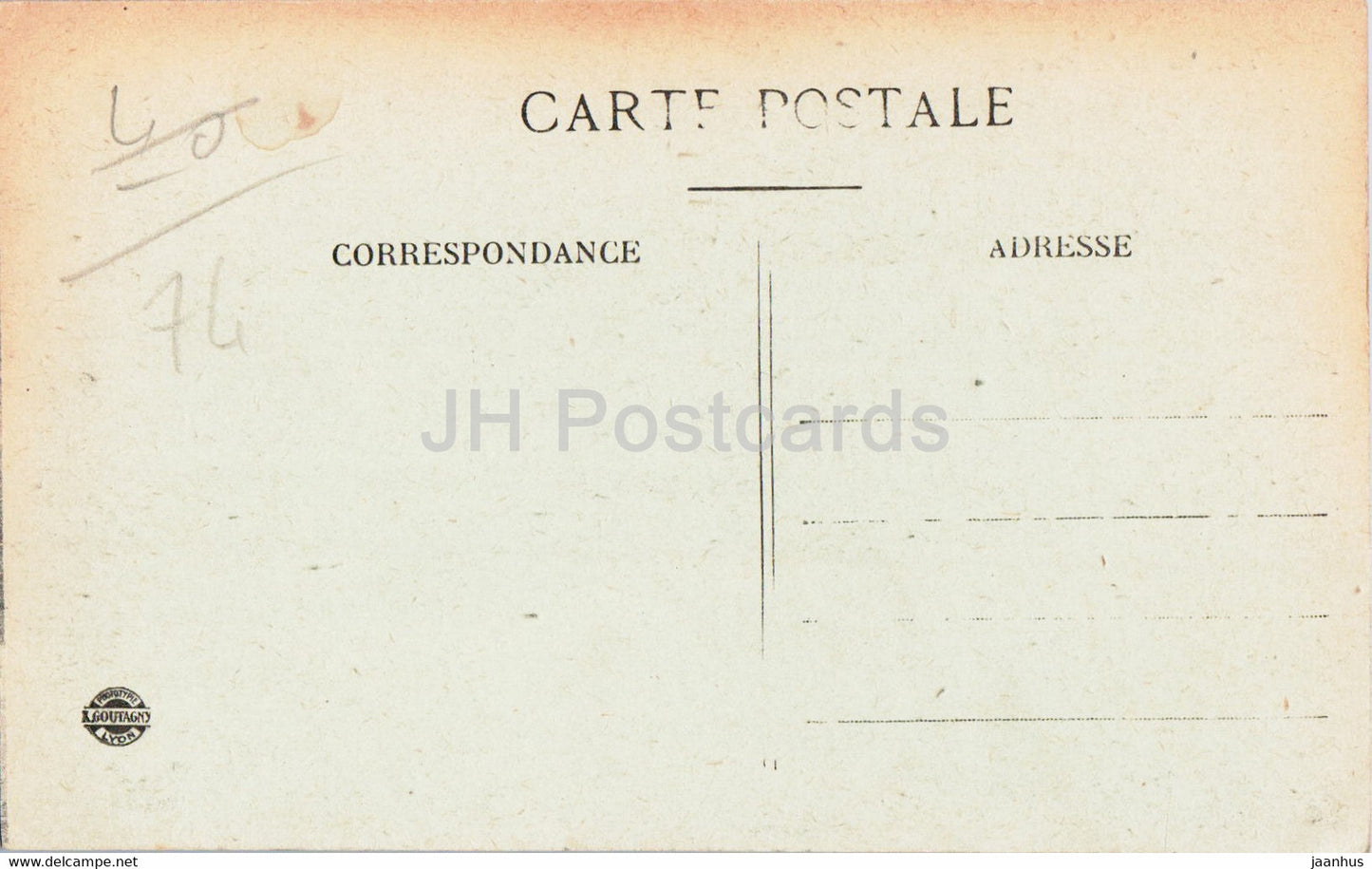 La Mer de Glace – 1692 – alte Postkarte – Frankreich – unbenutzt