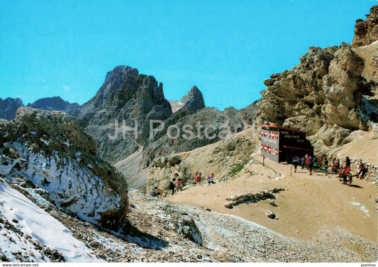 Gruppo del Catinaccio - Rif Passo Principe - Passo Principe Hutte - Italy - used - JH Postcards