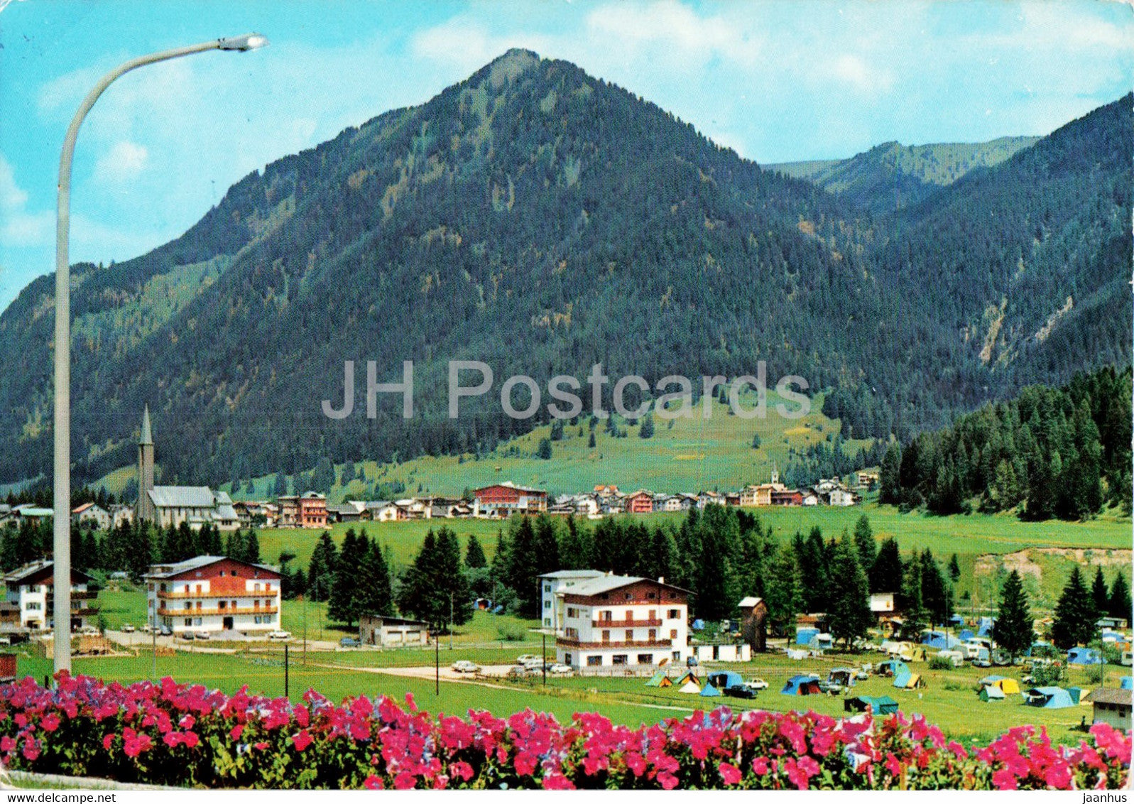 Pozza di Fassa - Scorcio panoramico - 1973 - Italy - used - JH Postcards