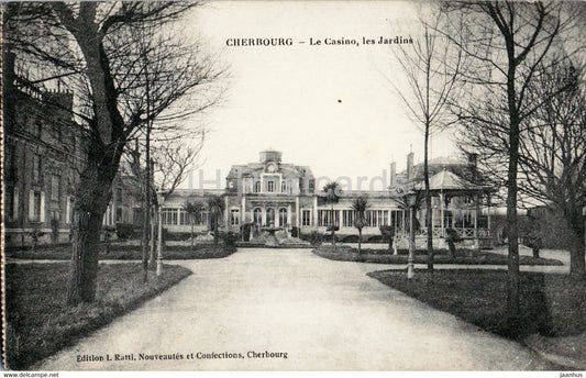 Cherbourg - Le Casino - Les Jardins - old postcard - 1918 - France - used - JH Postcards