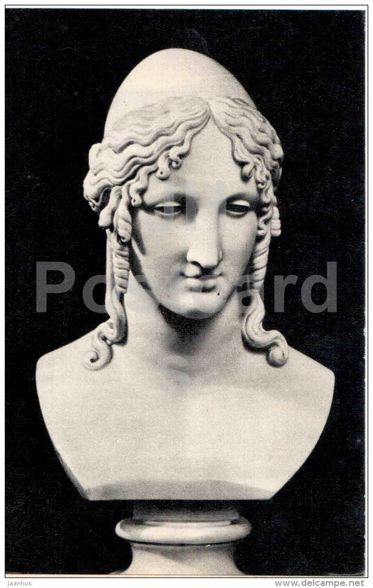 sculpture by Antonio Canova - Elena the beautiful , 1814 - italian art - unused - JH Postcards
