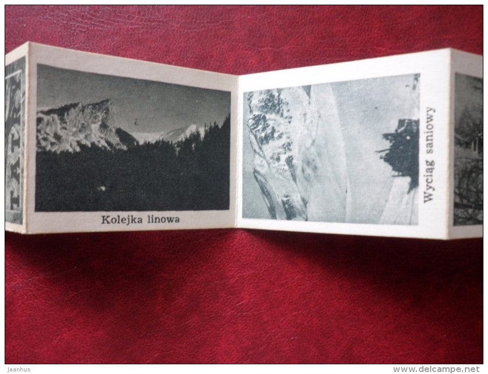 Tatry - Tatra Mountains - Mini photo book - leporello - old - Poland - unused - JH Postcards