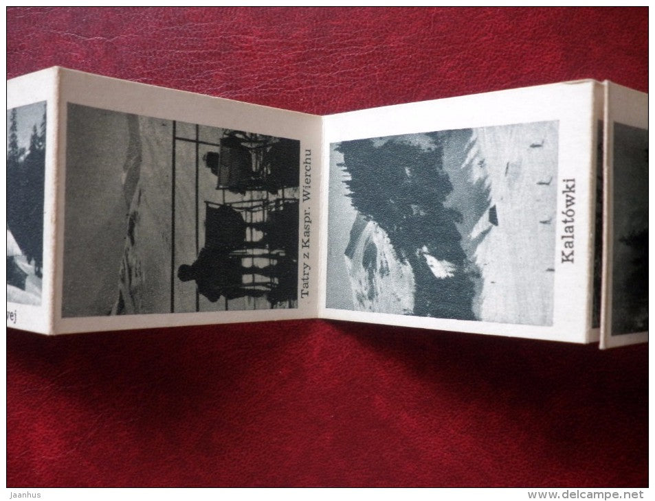 Tatry - Tatra Mountains - Mini photo book - leporello - old - Poland - unused - JH Postcards