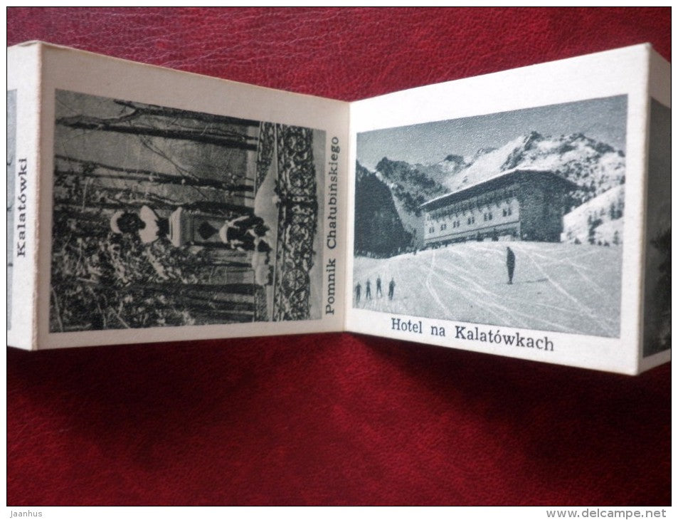 Tatry - Tatra Mountains - Mini photo book - leporello - old - Poland - unused - JH Postcards