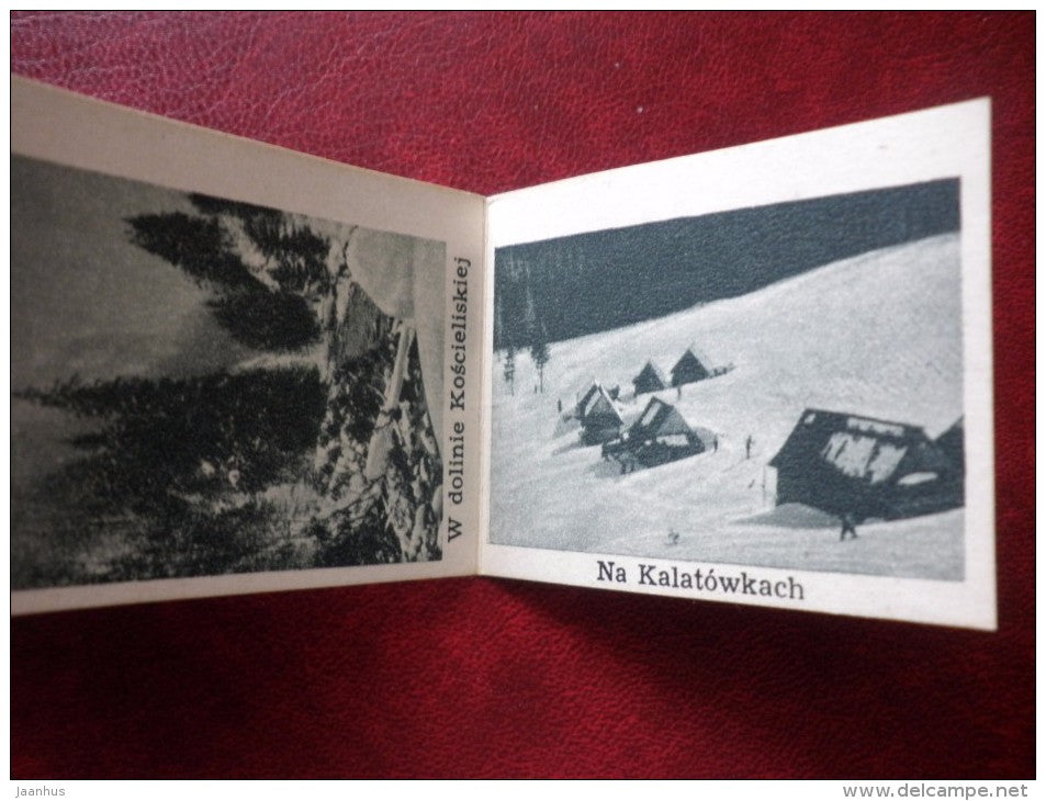 Tatry - Tatra Mountains - Mini photo book - leporello - old - Poland - unused - JH Postcards