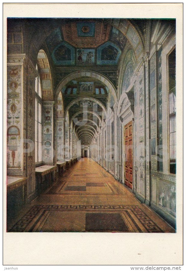 Raphael Loggia - Hermitage - St. Petersburg - Leningrad - Russia USSR - 1963 - unused - JH Postcards