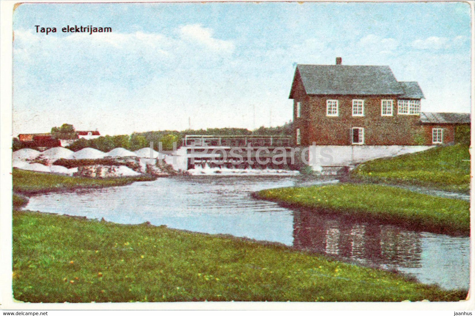 Power station in Tapa - Virumaa - OLD POSTCARD REPRODUCTION!  - 1 - 1990 - Estonia USSR - unused - JH Postcards
