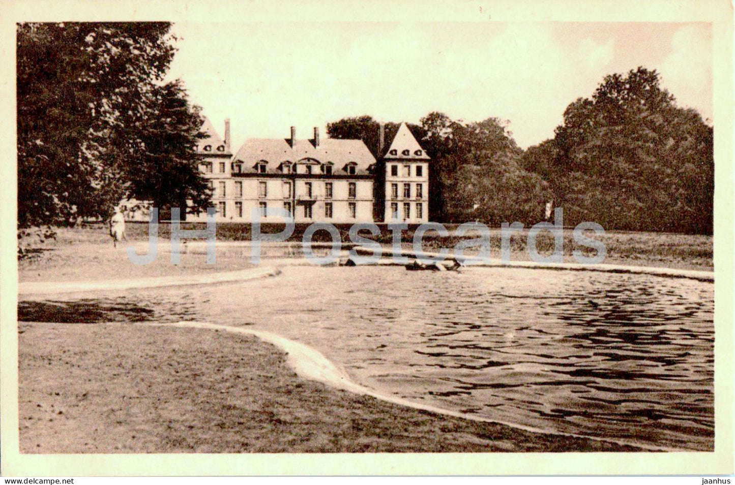 Chateau de Mortefontaine - Vue prise du Parc - castle - 5 - old postcard - France - used - JH Postcards
