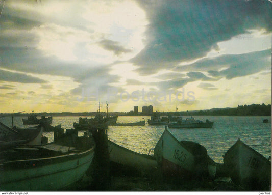 Nessebar - port - boat - 1971 - Bulgaria - used - JH Postcards