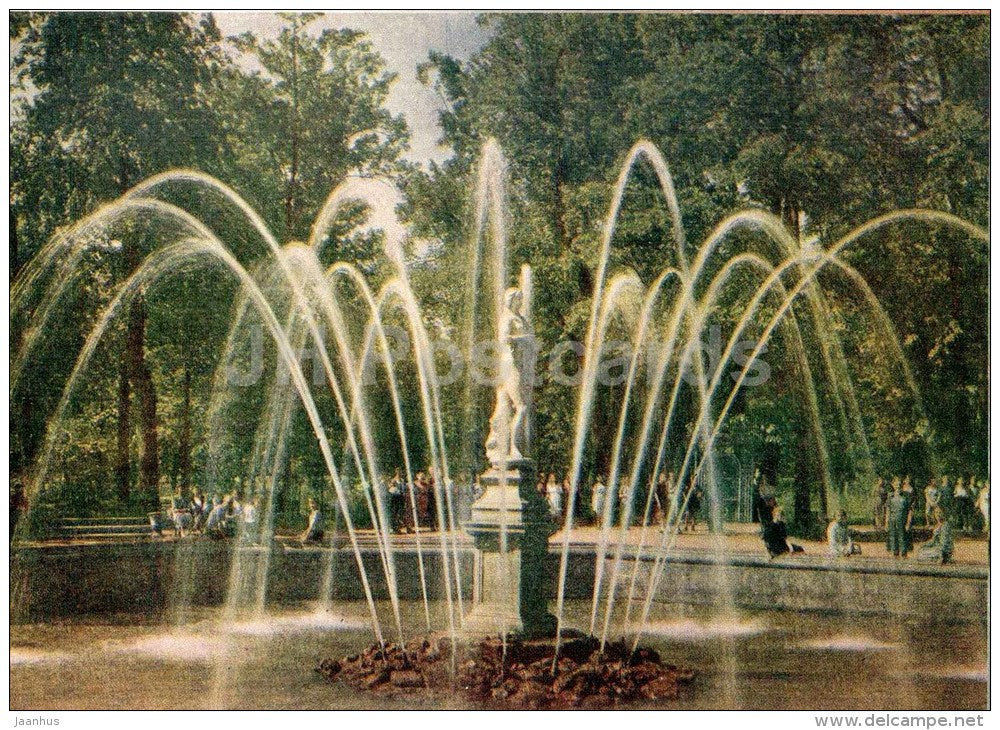 Eve fountain - Petrodvorets - 1956 - Russia USSR - unused - JH Postcards