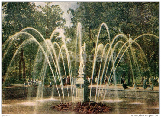 Eve fountain - Petrodvorets - 1956 - Russia USSR - unused - JH Postcards
