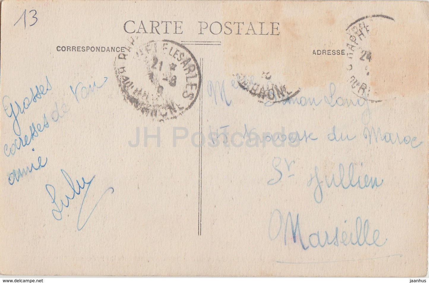 Arles - Fassade der Kathedrale St. Trophime - Kathedrale - 91 - alte Postkarte - Frankreich - gebraucht