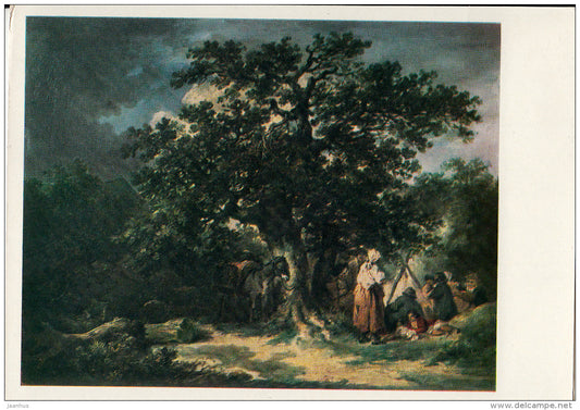 painting by George Morland - Gipsies - English Art - 1970 - Russia USSR - unused - JH Postcards