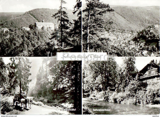 Schwarzburg Thur - Schwarzatal - Schweizerhaus - Germany DDR - used - JH Postcards
