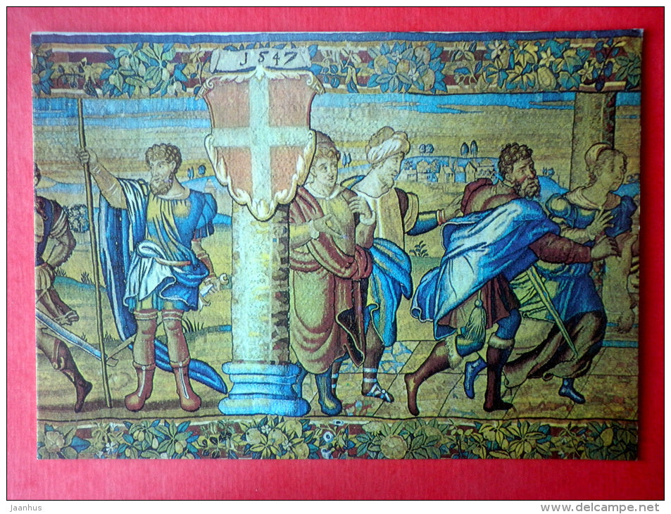 A detail of the Magistrate´s Carpet , 1547 - Tallinn - 1988 - Estonia USSR - unused - JH Postcards