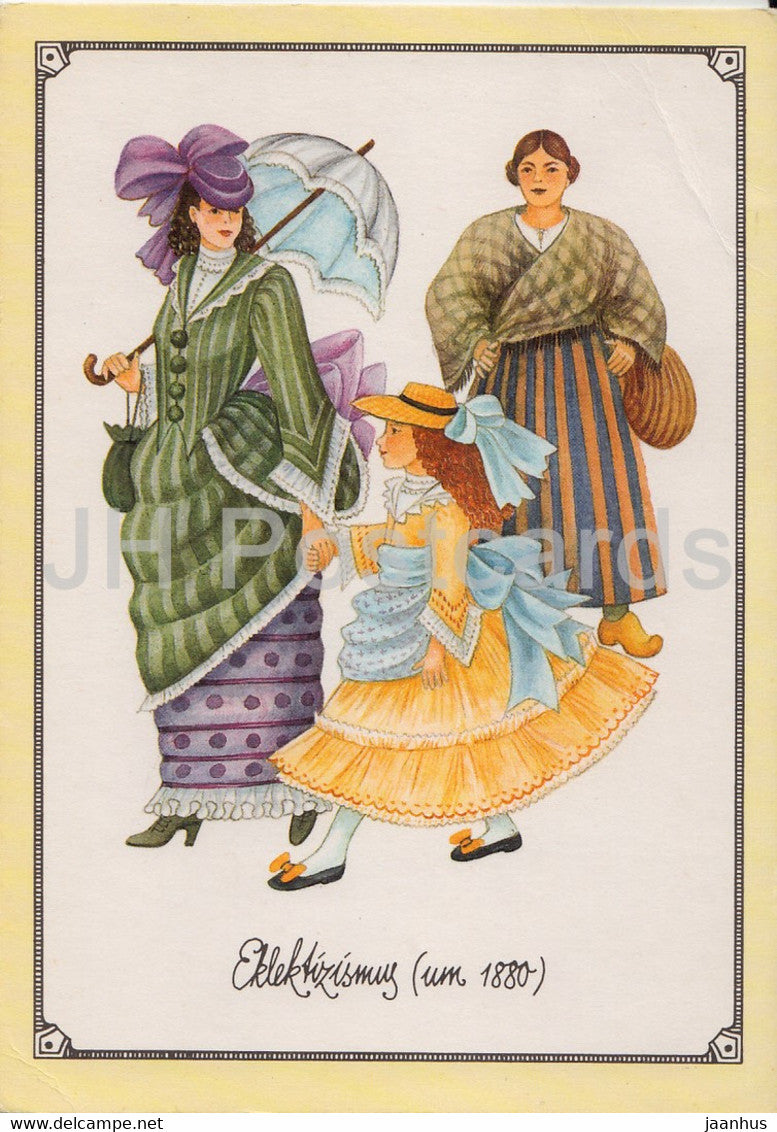 Eklektizismus  - Eclecticism - Dame - Kind - Arbeiterin - Child - Worker - fashion - Germany - unused - JH Postcards