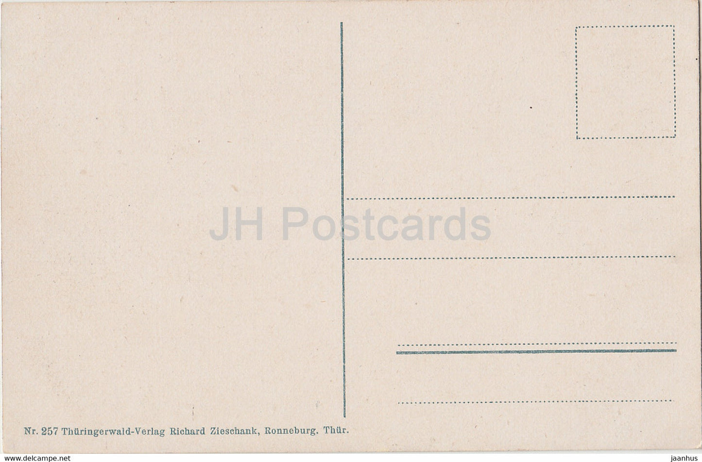 Bad Blankenburg - Thur Wald mit Ruine Greifenstein - 257 - old postcard - Germany - unused