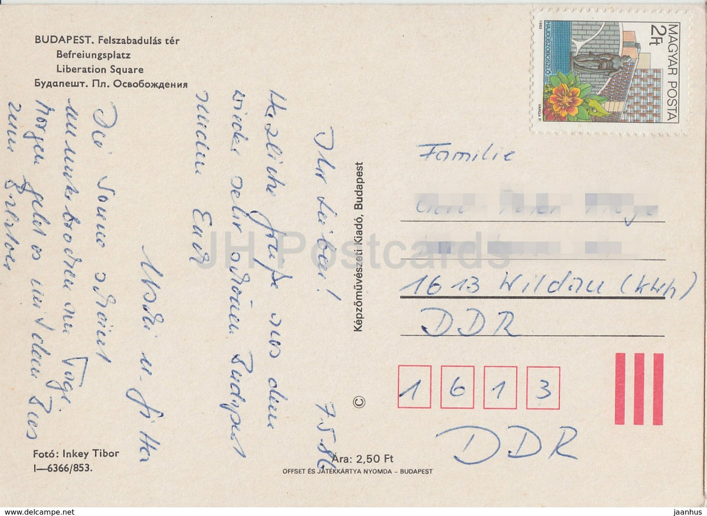 Budapest - Place de la Libération - 1986 - Hongrie - occasion