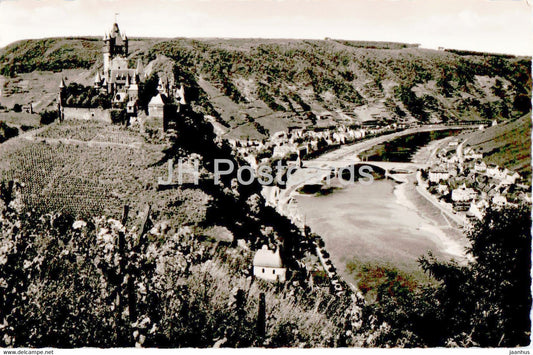 Cochem a d Mosel - old postcard - 1955 - Germany - used - JH Postcards